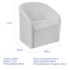 Kit Recamier Curvo Sala de Estar Inglaterra 150cm Lado Direito e 2 Poltronas Orgânica Luxo Luiza Max Bouclé Branco