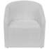 Kit Recamier Curvo Sala de Estar Inglaterra 150cm Lado Direito e 2 Poltronas Orgânica Luxo Luiza Max Bouclé Branco