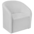 Kit Recamier Curvo Sala de Estar Inglaterra 150cm Lado Direito e 2 Poltronas Orgânica Luxo Luiza Max Bouclé Branco