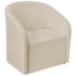 Kit Recamier Curvo Sala de Estar Inglaterra 150cm Lado Direito e 2 Poltronas Orgânica Luxo Luiza Max Bouclé Bege