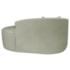 Kit Recamier Curvo Sala de Estar Inglaterra 150cm Lado Direito e 2 Poltronas Orgânica Luxo Luiza Max Bouclé Verde Oliva
