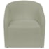 Kit Recamier Curvo Sala de Estar Inglaterra 150cm Lado Direito e 2 Poltronas Orgânica Luxo Luiza Max Bouclé Verde Oliva