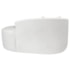 Kit Recamier Curvo Sala de Estar Inglaterra 150cm Lado Direito e Poltrona Orgânica Luxo Amore Bouclé Branco