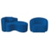 Kit Recamier Curvo Sala de Estar Inglaterra 150cm Lado Direito e Poltrona Orgânica Luxo Amore Linho Azul Royal