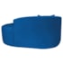 Kit Recamier Curvo Sala de Estar Inglaterra 150cm Lado Direito e Poltrona Orgânica Luxo Amore Linho Azul Royal
