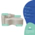 Kit Recamier Curvo Sala de Estar Inglaterra 150cm Lado Direito e Poltrona Orgânica Luxo Amore Linho Bege