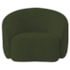 Kit Recamier Curvo Sala de Estar Inglaterra 150cm Lado Direito e Poltrona Orgânica Luxo Amore Linho Verde