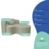 Kit Recamier Curvo Sala de Estar Inglaterra 150cm Lado Direito e Poltrona Orgânica Luxo Luiza Max Bouclé Verde Oliva