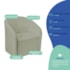 Kit Recamier Curvo Sala de Estar Inglaterra 150cm Lado Direito e Poltrona Orgânica Luxo Luiza Max Bouclé Verde Oliva