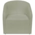 Kit Recamier Curvo Sala de Estar Inglaterra 150cm Lado Direito e Poltrona Orgânica Luxo Luiza Max Bouclé Verde Oliva