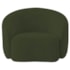 Kit Recamier Curvo Sala de Estar Inglaterra 150cm Lado Esquerdo e 2 Poltronas Orgânica Luxo Amore Linho Verde
