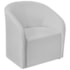 Kit Recamier Curvo Sala de Estar Inglaterra 150cm Lado Esquerdo e 2 Poltronas Orgânica Luxo Luiza Max Bouclé Branco