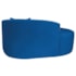 Kit Recamier Curvo Sala de Estar Inglaterra 150cm Lado Esquerdo e Poltrona Orgânica Luxo Amore Linho Azul Royal