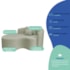 Kit Recamier Curvo Sala de Estar Inglaterra 150cm Lado Esquerdo e Poltrona Orgânica Luxo Luiza Max Bouclé Verde Oliva
