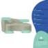 Kit Recamier Curvo Sala de Estar Inglaterra 180cm Lado Direito e 2 Poltronas Orgânica Luxo Amore Bouclé Verde Oliva