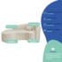 Kit Recamier Curvo Sala de Estar Inglaterra 180cm Lado Esquerdo e 2 Poltronas Orgânica Luxo Amore Bouclé Bege