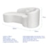 Kit Recamier Curvo Sala de Estar Inglaterra 180cm Lado Esquerdo e 2 Poltronas Orgânica Luxo Amore Bouclé Branco