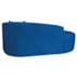 Kit Recamier Curvo Sala de Estar Inglaterra 180cm Lado Esquerdo e 2 Poltronas Orgânica Luxo Amore Linho Azul Royal