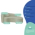 Kit Recamier Curvo Sala de Estar Inglaterra 200cm Lado Direito e 2 Poltronas Orgânica Luxo Amore Bouclé Verde Oliva
