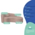 Kit Recamier Curvo Sala de Estar Inglaterra 200cm Lado Direito e 2 Poltronas Orgânica Luxo Amore Linho Rose