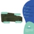 Kit Recamier Curvo Sala de Estar Inglaterra 200cm Lado Direito e 2 Poltronas Orgânica Luxo Amore Linho Verde