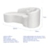 Kit Recamier Curvo Sala de Estar Inglaterra 200cm Lado Esquerdo Poltrona Orgânica Luxo Amore Bouclé Branco