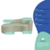 Kit Recamier Curvo Sala de Estar Inglaterra 200cm Lado Esquerdo Poltrona Orgânica Luxo Amore Bouclé Verde Oliva