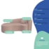 Kit Recamier Curvo Sala de Estar Inglaterra 200cm Lado Esquerdo Poltrona Orgânica Luxo Amore Linho Rose