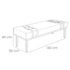 Kit Recamier e Cabeceira Santorini SPZ 140cm Suede Marrom