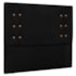 Kit Recamier e Cabeceira Santorini SPZ 140cm Suede Preto