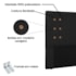 Kit Recamier e Cabeceira Santorini SPZ 140cm Suede Preto