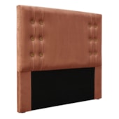 Kit Recamier e Cabeceira Santorini SPZ 140cm Veludo Cobre