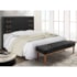 Kit Recamier e Cabeceira Santorini SPZ 160cm Suede Preto