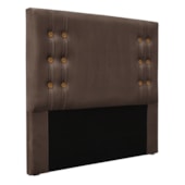 Kit Recamier e Cabeceira Santorini SPZ 160cm Veludo Marrom