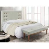 Kit Recamier e Cabeceira Santorini SPZ 160cm Veludo Prata