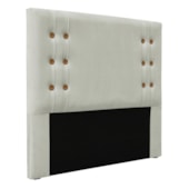 Kit Recamier e Cabeceira Santorini SPZ 160cm Veludo Prata