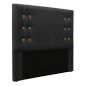 Kit Recamier e Cabeceira Santorini SPZ 160cm Veludo Preto