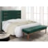Kit Recamier e Cabeceira Santorini SPZ 160cm Veludo Verde