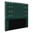 Kit Recamier e Cabeceira Santorini SPZ 160cm Veludo Verde