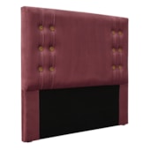Kit Recamier e Cabeceira Santorini SPZ 160cm Veludo Vinho
