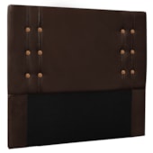 Kit Recamier e Cabeceira Santorini SPZ 90cm Suede Marrom