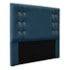 Kit Recamier e Cabeceira Santorini SPZ 90cm Veludo Azul Marinho