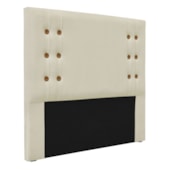 Kit Recamier e Cabeceira Santorini SPZ 90cm Veludo Bege