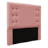 Kit Recamier e Cabeceira Santorini SPZ 90cm Veludo Rosa