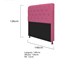 Kit Recamier Sofá Calçadeira Divã Félix 140 cm e Cabeceira Estofada Lady 140 cm Para Cama Box Casal  Corano Pink - AM Decor
