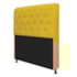 Kit Recamier Sofá Calçadeira Divã Félix 140 cm e Cabeceira Estofada Lady 140 cm Para Cama Box Casal Suede Amarelo - AM Decor