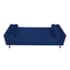 Kit Recamier Sofá Calçadeira Divã Félix 140 cm e Cabeceira Estofada Lady 140 cm Para Cama Box Casal Suede Azul Marinho - AM Decor