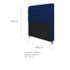 Kit Recamier Sofá Calçadeira Divã Félix 140 cm e Cabeceira Estofada Lady 140 cm Para Cama Box Casal Suede Azul Marinho - AM Decor