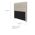 Kit Recamier Sofá Calçadeira Divã Félix 140 cm e Cabeceira Estofada Lady 140 cm Para Cama Box Casal Suede Bege - AM Decor