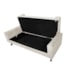 Kit Recamier Sofá Calçadeira Divã Félix 140 cm e Cabeceira Estofada Lady 140 cm Para Cama Box Casal Suede Bege - AM Decor